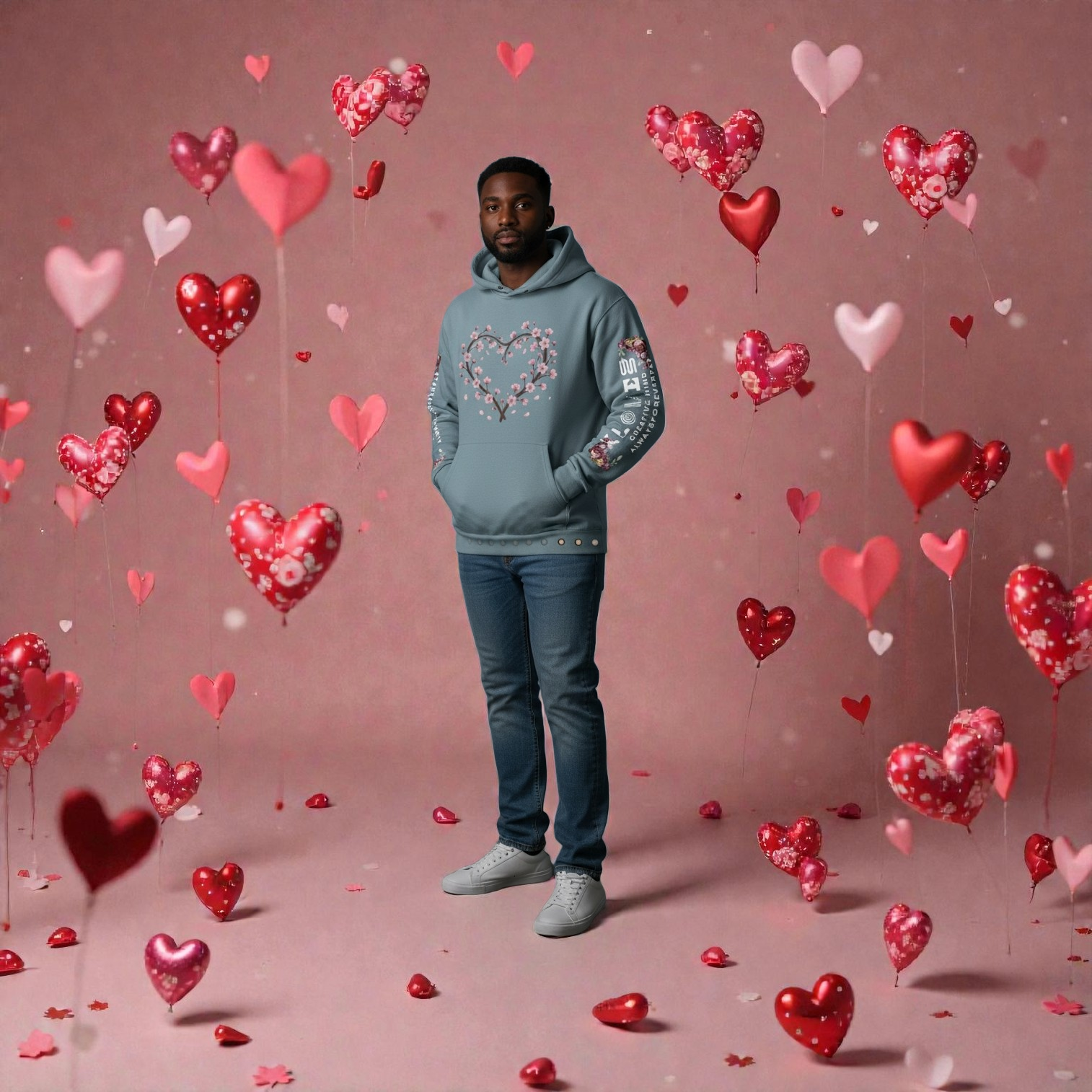 love is us adult hoodie