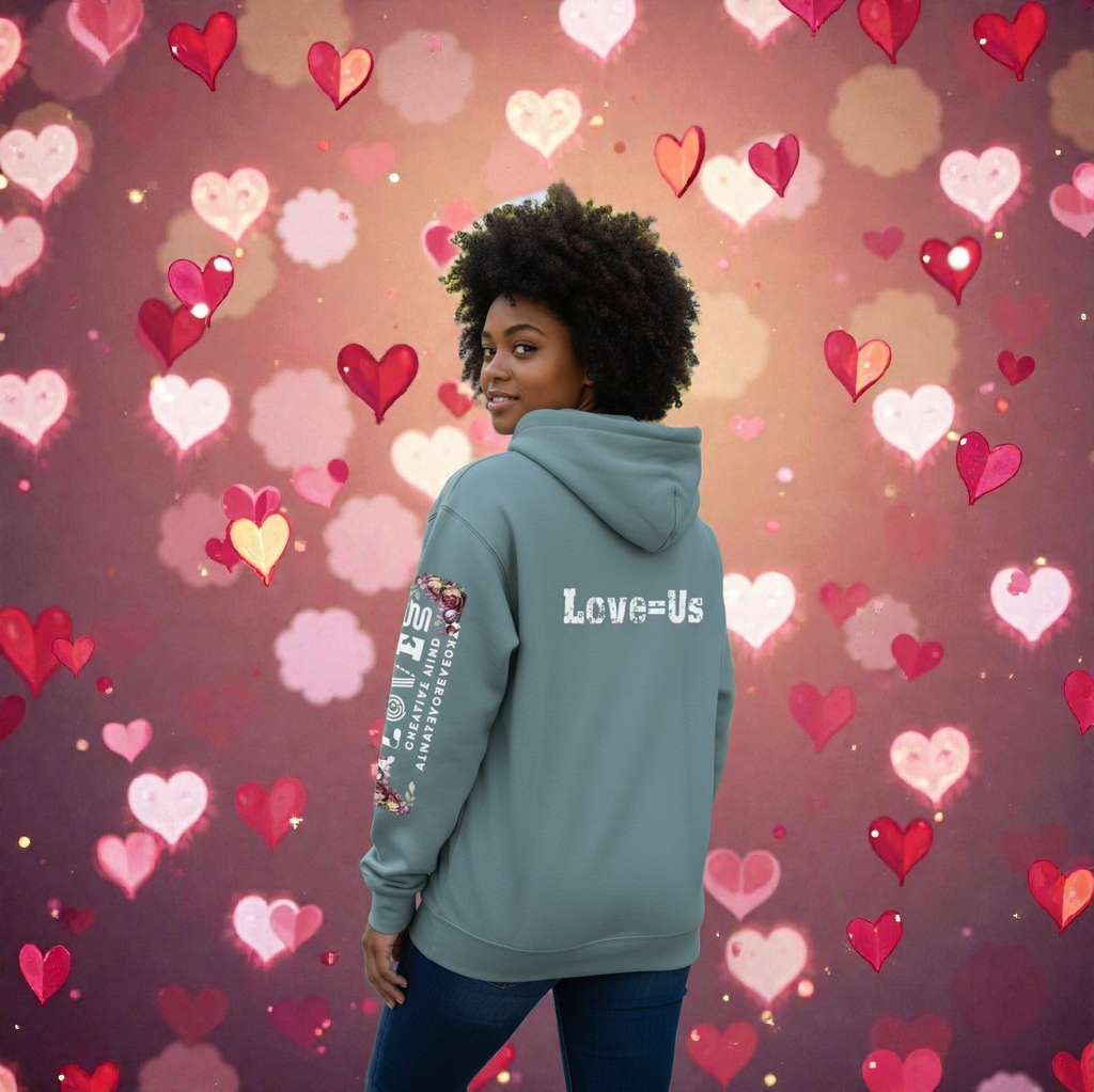 love is us adult hoodie