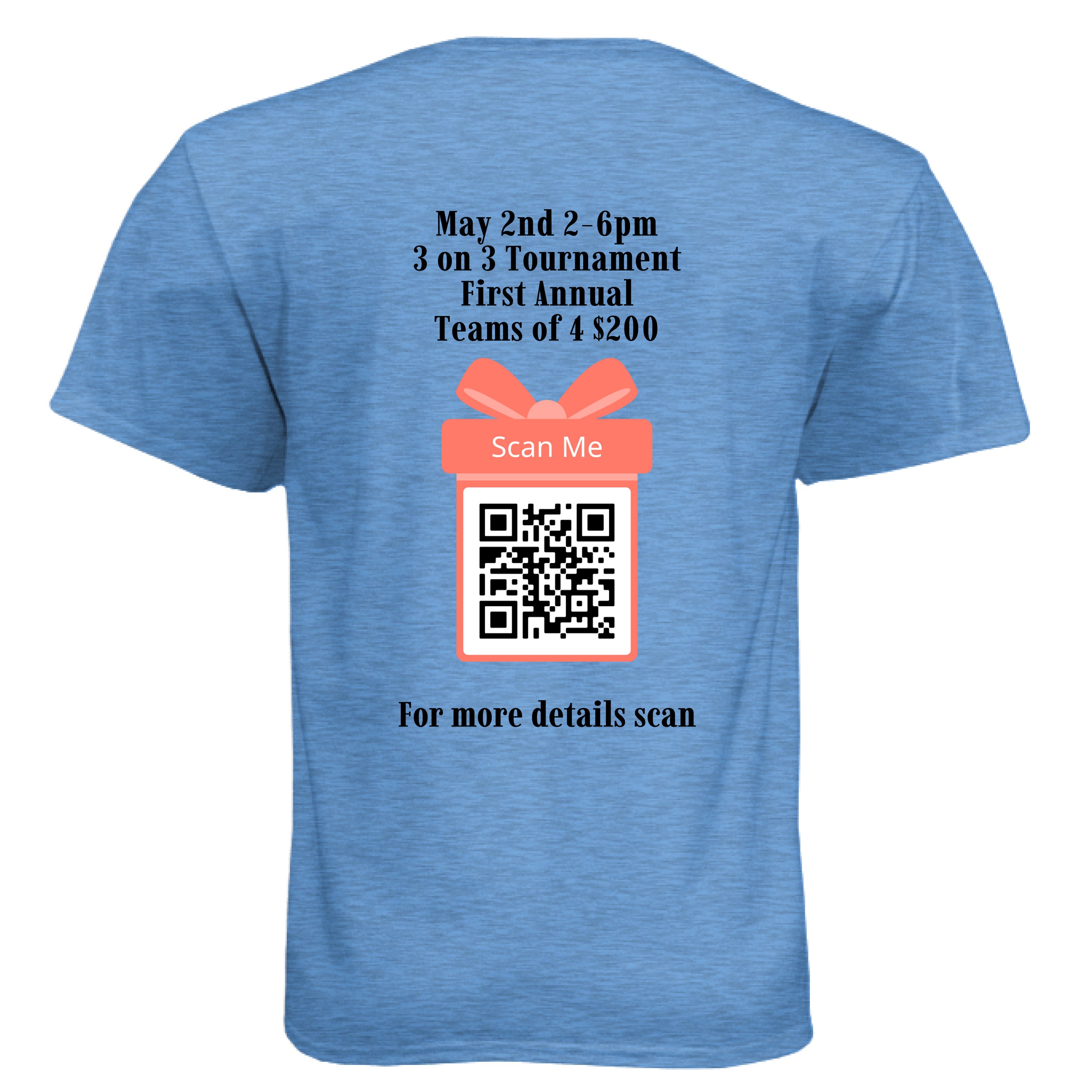 Heather Columbia Blue - BACK