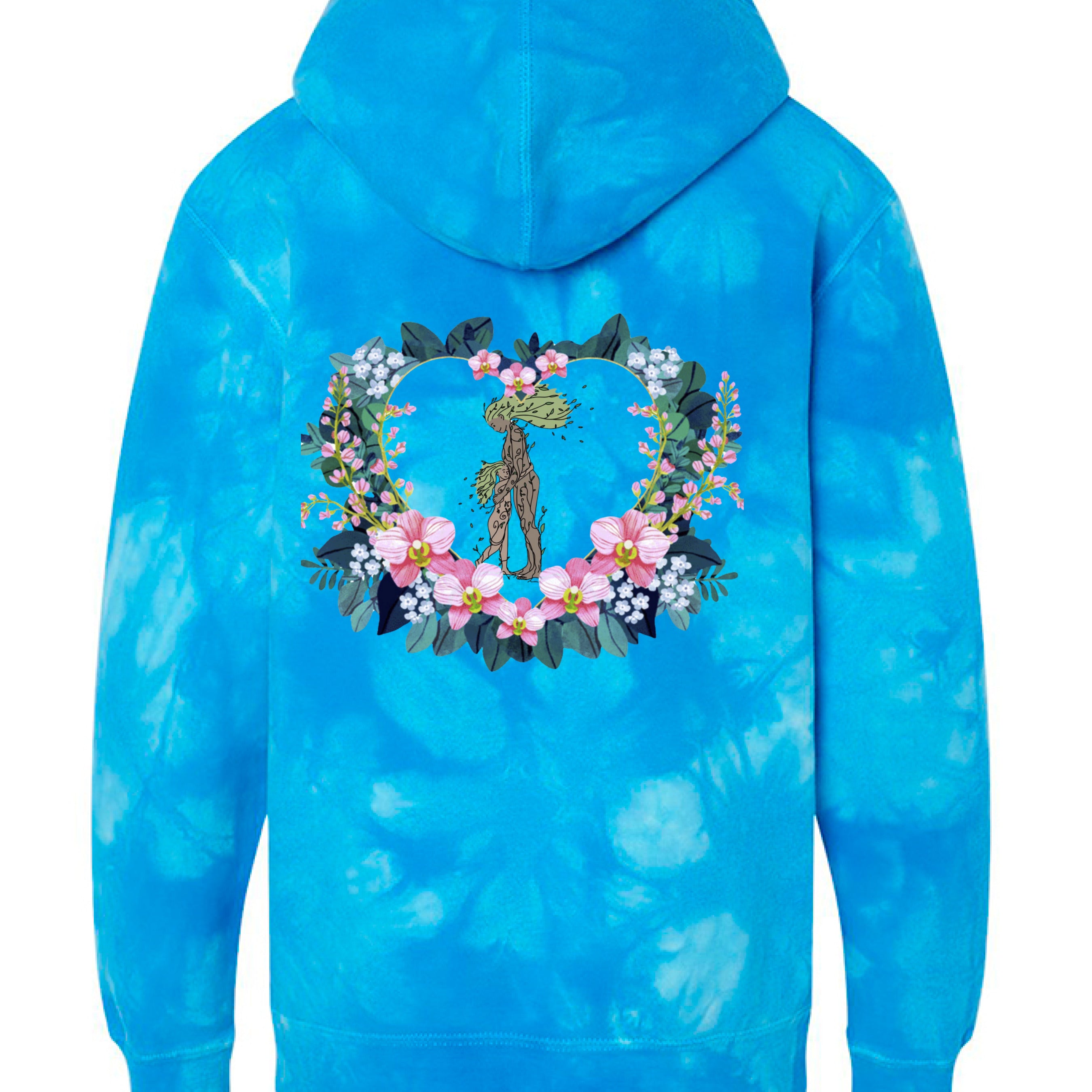 Tie Dye Aqua Blue - BACK