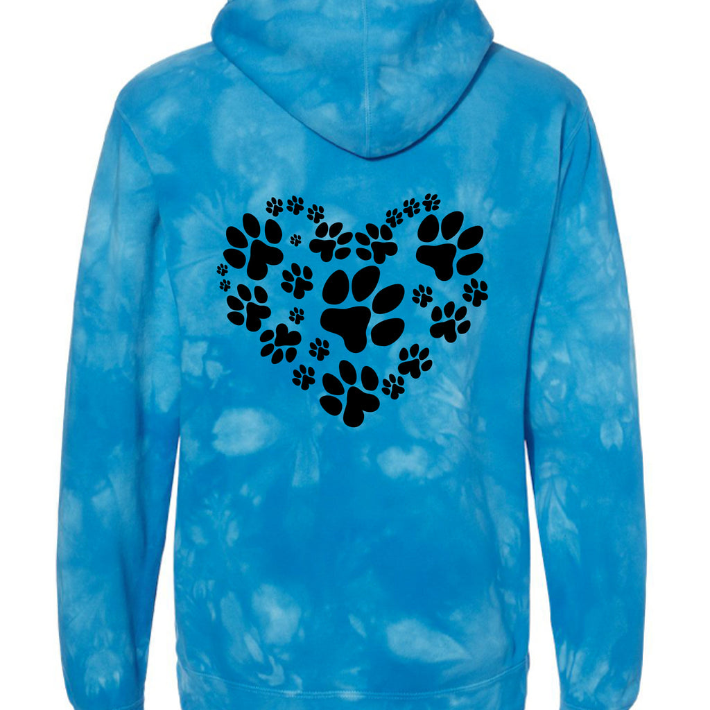 Tie Dye Aqua Blue - BACK