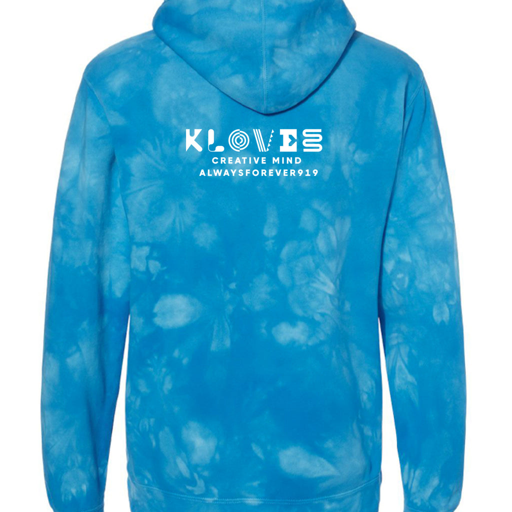 Tie Dye Aqua Blue - BACK