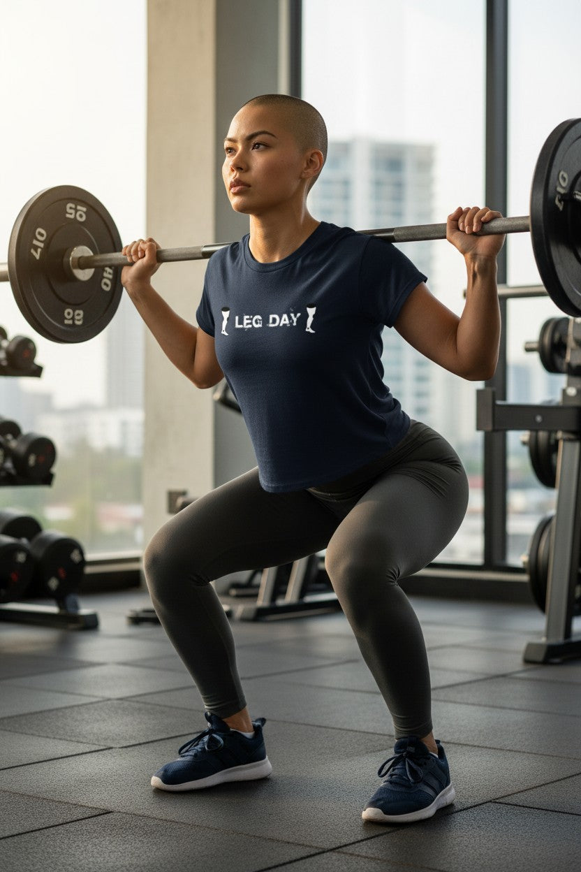 LEG DAY - crop tee
